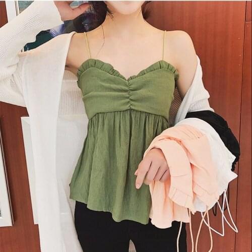 Women Tanks Tops Bandeau Tube Top Camisole Womens Summer Loose-Fitting Peasant Blouse Sling Top Camis Crop Top For Women