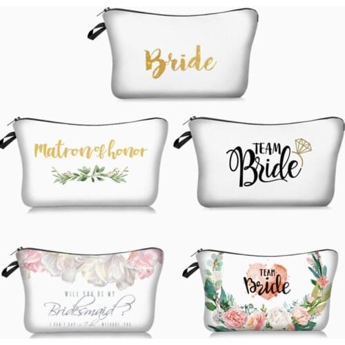 1pcs team bride makeup gift bag bridesmaid wedding decoration hen party party bride shower party decoration bachelorette party-C