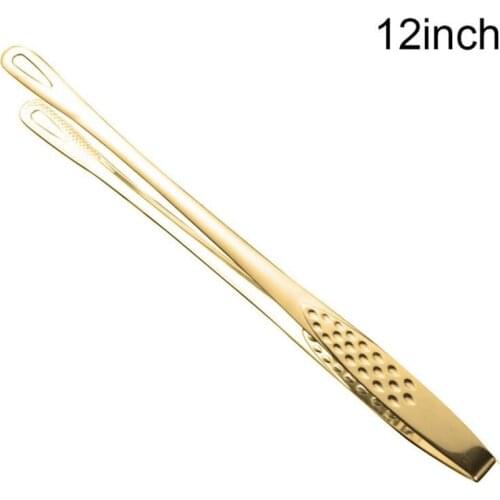 1pc Heat-Resistant Cooking Tongs Stainless Steel Nonstick Kitchen Tongs Serving Tongs Food Tongs BBQ Tool Accessories