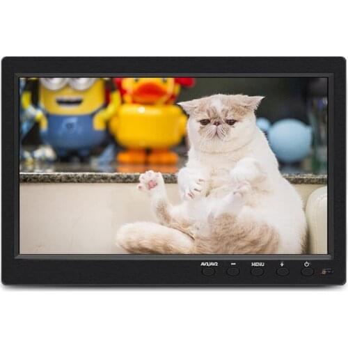 10.1 Inch 1024 * 600 HDMI-compatible VGA AV Display Screen For Car Reversing IPS Display Screen For Raspberry BNC 5 Channel