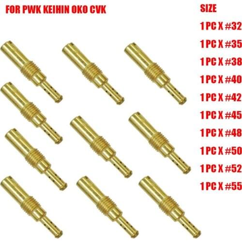10 pcs/set Carburettor main Carb Pilot Jet For PWK Keihin OKO CVK 32,35,38,40,42,45,48,50,52,55