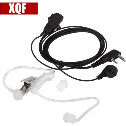 10PCS Advanced Nipple Covert Acoustic Tube Bodyguard Earpiece Headset Mic for Kenwood Puxing Wouxun Hytera Two Way Radio 2pin