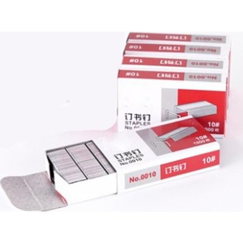 5 Box/set 1000pcs/box NO.0010 Office Staples(NO.10) for Stapler,Office Supplies