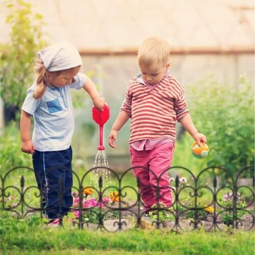 5pcs Decorative Garden Fence Outdoor Rustproof Landscape Border Folding Patio Fences Flower Bed Fencing Barrier R7UB