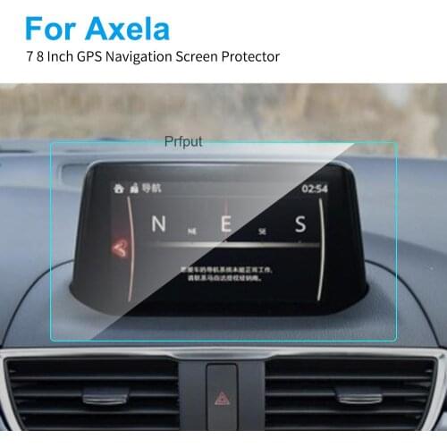For Mazda 3 Axela 2017 2018 Car GPS Navigation Tempered Glass Screen Protector Steel Portective LCD Touch Screen