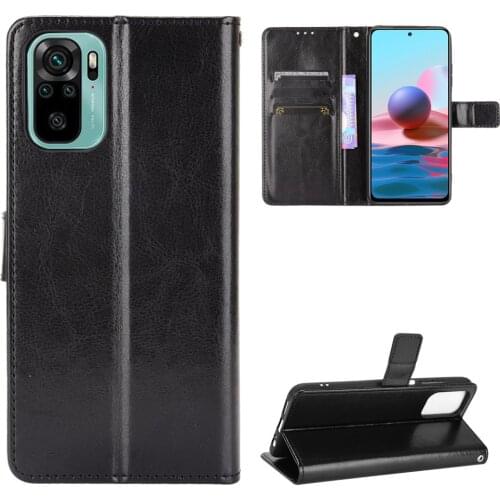 For Xiaomi Redmi Note 10 4G Case On classic Flip Luxury PU Leather Phone Case For Xiaomi Redmi Note 10 4G Case Cover 6.43"