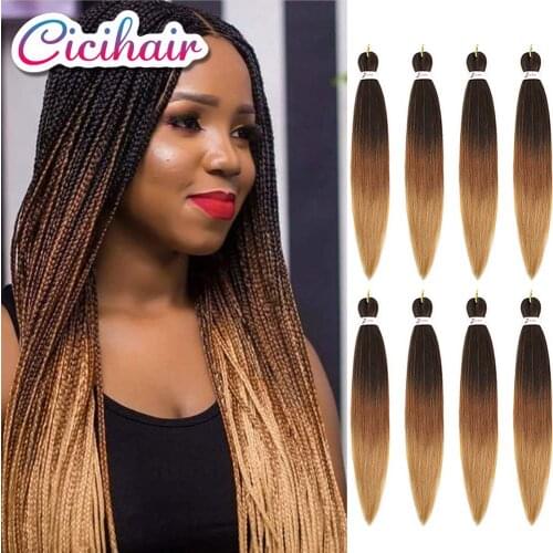 CICIHAIR Hair Extensions Pre Stretched Braiding Hair Easy Jumbo Braids Hair Soft Yaki Texture Afro Synthetic Hair For Braid