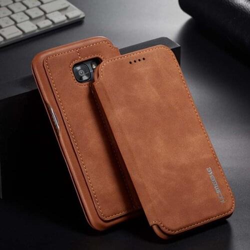 Popular Flip Magnetic Case For Samsung Galaxy S7 / S7 Edge Cover PU Leather S7Edge Phone Bag Case
