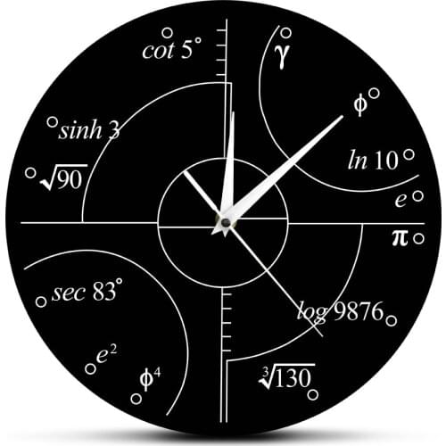 Irrational Numbers Advanced Math Wall Clock Science Mathematical Wall Art Clock Wall Watch Classroom Decor Teachers Day Gift