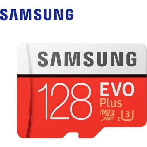 SAMSUNG Memory Card EVO Plus 128GB 100MB/s Micro SD Card TF C10 U3 UHS-I 4K UHD Flash Memory for Smartphone Tablet with Adapter