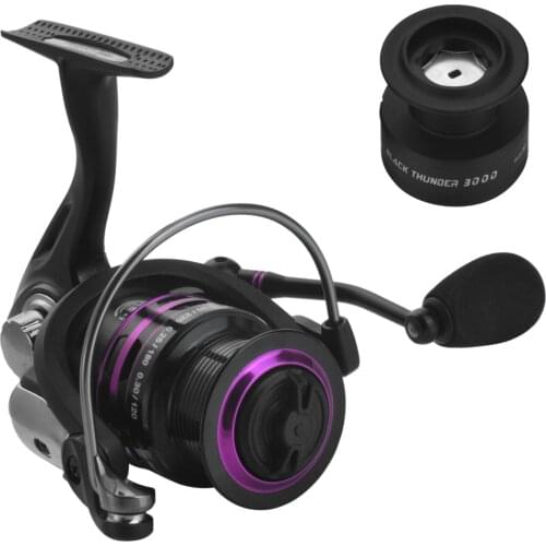 Carp Spinning Fishing Reel 1000/2000/3000 Series 5+1BB Ultralight Saltwater Fishing Reel with Free Spare Plastic Spool