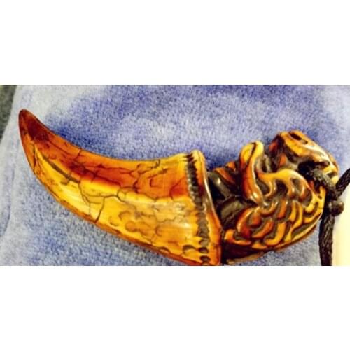 Chinese ancient fine fine pattern tiger tooth