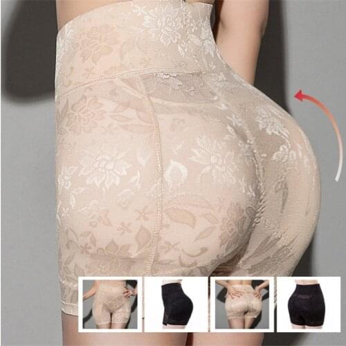High Waist Women Body Shaper Seamless Bum Lifter Fake Ass Padded Panties Lace Hip Enhancing Underwear Shapewear Sexy Lingerie