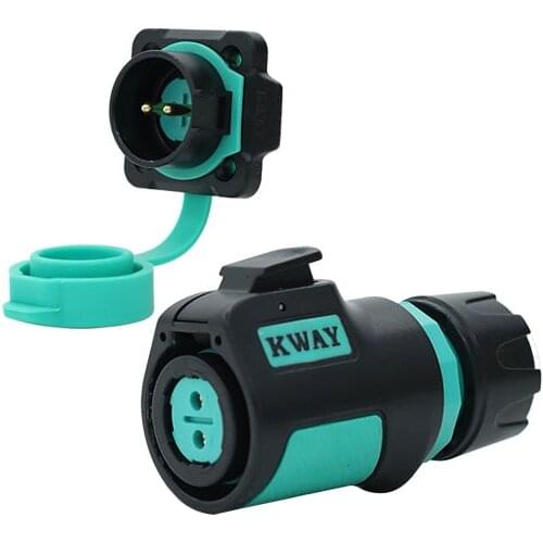 KWAY K20 Female Plug Male Socket M20 2 3 4 5 7 9 12 Pin Waterproof Aviation Connector Industrial Solar Light Panel Auto Adapter