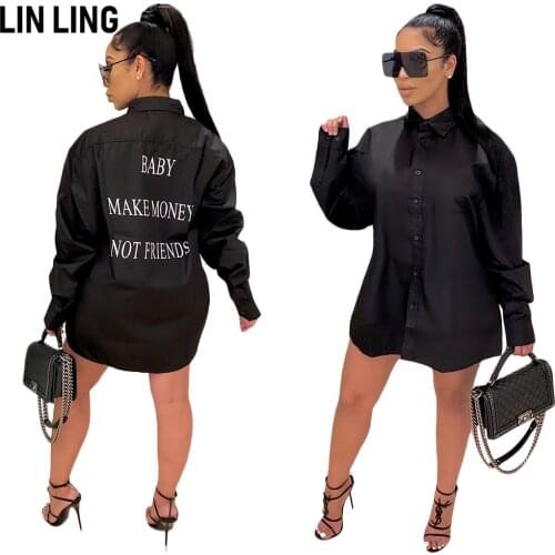 Женские рубашки с принтом LINLING China At AliExpress