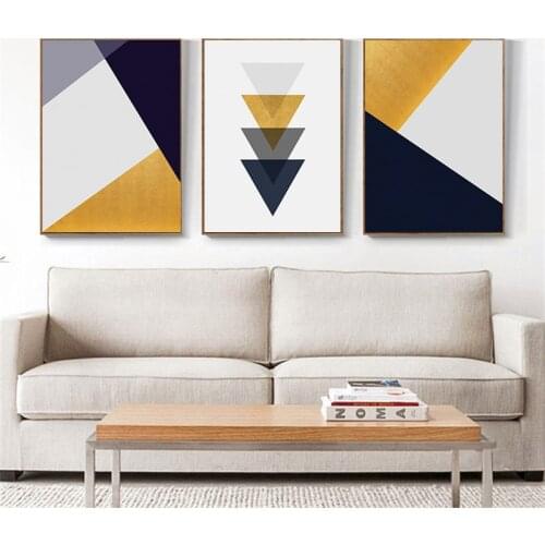 Minimalism Poster and Prints Yellow Abstract Poster Nordic Canvas Print Wall Art Painting Modern Picture Living Room Decoration