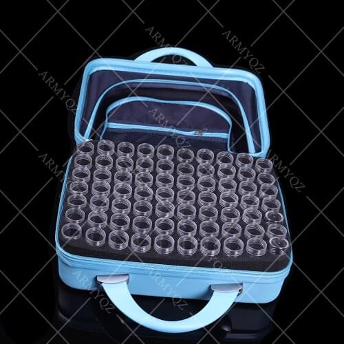 ARMYQZ New 140 Bottles Diamond Painting Accessories Handbag Bead Storage Bottle Diamond Embroidery Multi-function Tools Kits