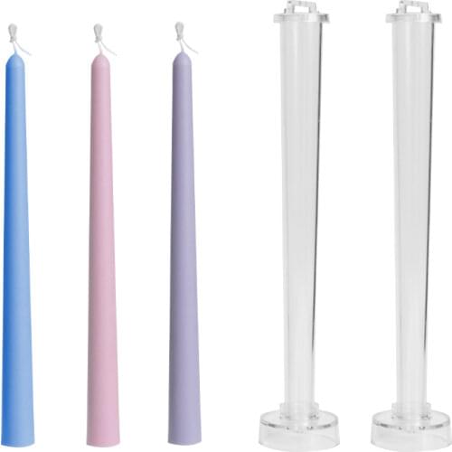 New Church Candle Mould 3D Stereo Long Brush Holder Candle Mould Candlelight Dinner Candle Candle Mould DIY Candle Mould