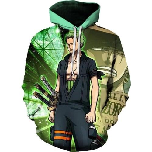 2021 new anime hoodie 3D sweatshirt mens and womens hooded autumn and winter jacket mens funny jacket black hooded sweater tops