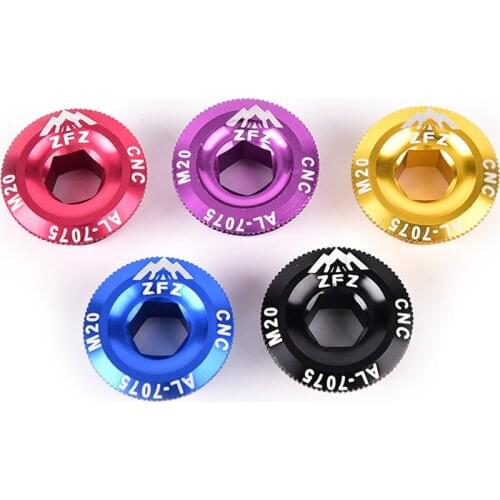 New Hot Screw Cap M20 MTB Crankset Crank Cover Aluminum BMX Road Bike Fitting 5 colors Crank Cover