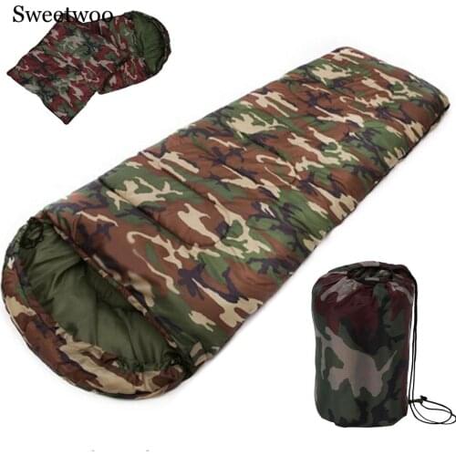 New Outdoor Sale High Quality Cotton Camping Sleeping Bag,envelope Style, Army Or Military Or Camouflage Sleeping Bags