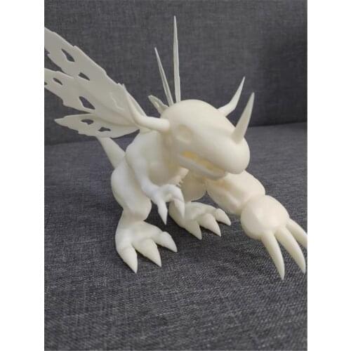 Original 3D Printing Digimon Adventure Metal Greymon Resin Figure Toys Unpainted Model Royal Knight Decor Display Custom-Made