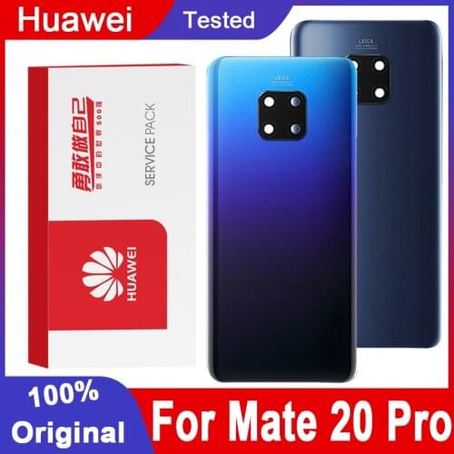 Original Back Housing Replacement for Huawei Mate 20 Pro Back Cover Battery Glass with Camera Lens For Mate 20 Pro Rear cover
