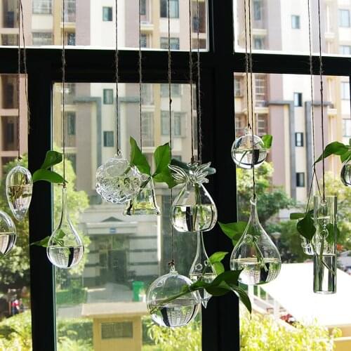 Transparent glass vase hydroponic at home decoration bottle small bottle decoration bottle