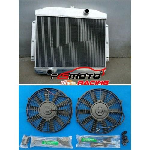 62 MM ALUMINUM ALLOY RADIATOR + 2*FAN for MERCURY CAR 1949-1951 W/FOR FORD 302 V8 MT 49 50 51 1950