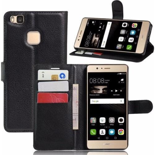 Luxury Wallet PU Leather Back Cover Case For Huawei P9 Lite P9lite / Huawei Ascend P9 Lite Flip Protective Phone Case Skin Bag