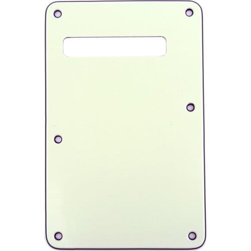 Musiclily Guitar Strat Back Plate for Fender USA/Mexican Standard Stratocaster Modern Style, 3Ply Ivory