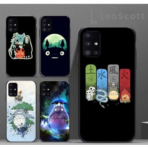 Studio Ghibli Totoro Phone Case For Samsung A32 A51 A52 A71 A50 A12 A21S S10 S20 S21 Plus Fe Ultra