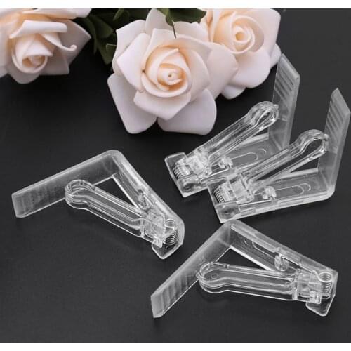 4Pcs Clear Plastic Table Cover Cloth Tablecloth Clip Clamp Holder Party Supplies