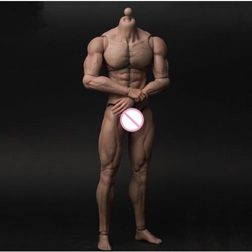 1/6 Scale AT027 Durable Body Ripped Muscular Man Strong Body Muscular Body 12" Soldiers Action Figure Body Doll Model Display
