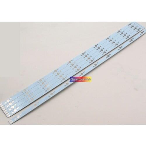 10pcs /lot 39cm x 1cm 390x10mm Aluminium PCB Board for 10W 10 x 1w,3w,5w High Powr LED in Series