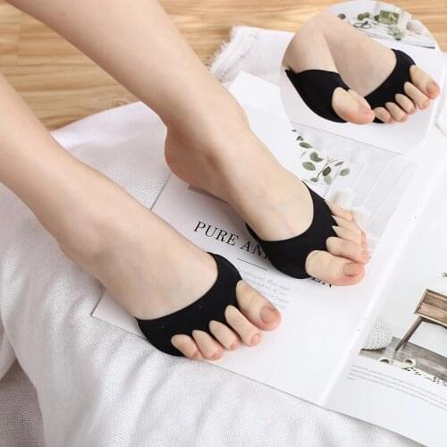 2Pcs Five Toes Forefoot Pads for Women High Heels Half Insoles Calluses Corns Foot Pain Care Absorbs Shock Socks Toe Pad Inserts