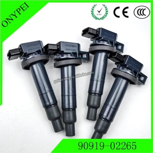 4 pcs 90919-02265 10R-034811 Ignition Coil For Toyota Scion xA xB Yaris Echo Prius 1.5 90919-02240 9091902265 90919 02265