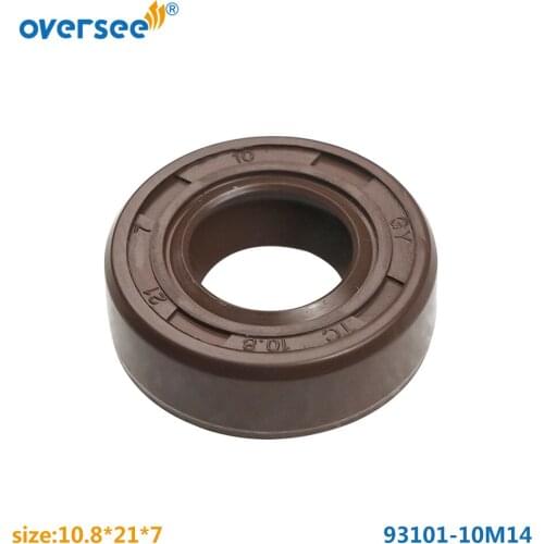93101-10M14 Marine Oil Seal For Yamaha Outboard Parts 2 Stroke 4HP 5HP Parsun F4-03000027 Hidea Powertec 10.8x21x7mm