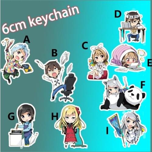Anime Keychain A Sisters All You Need Kani Nayuta Acrylic Figure Keyring Strap 6cm