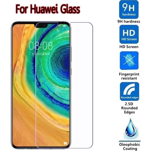 Phone Cover For Huawei P30 P20 P40 lite E Glass For Huawei Mate 30 20 X 5G 9H 2.5D Front Screen Scratch Proof Protective Film