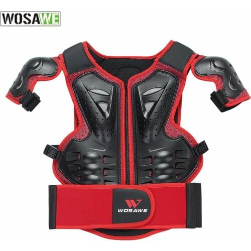 WOSAWE Children Riding Skating Protective Gear Kids Chest Protector Snowboard Skiing Body Protection Bike Youth Child Armor Gear