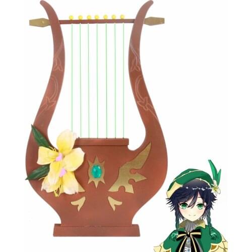 Hot Game Genshin Impact Mondstadt Venti Cosplay Theme PVC Harp Weapon Der Himmel Cosplay For Collectible Cosplay Props