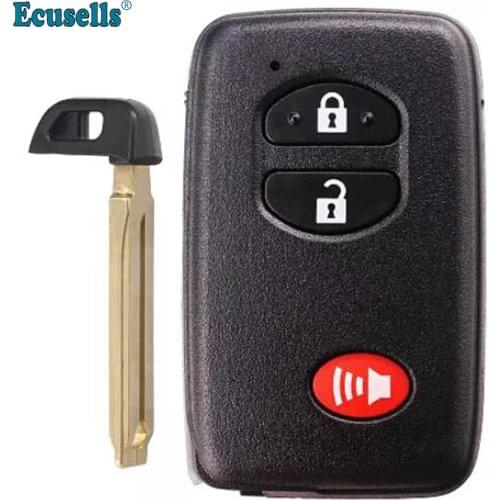 Smart 2+1 button Remote Key ASK314.3Mhz ID71-0140 Use for Toyota Camry Reiz Prado Avalon 2005-2010 TOY48 emergency key