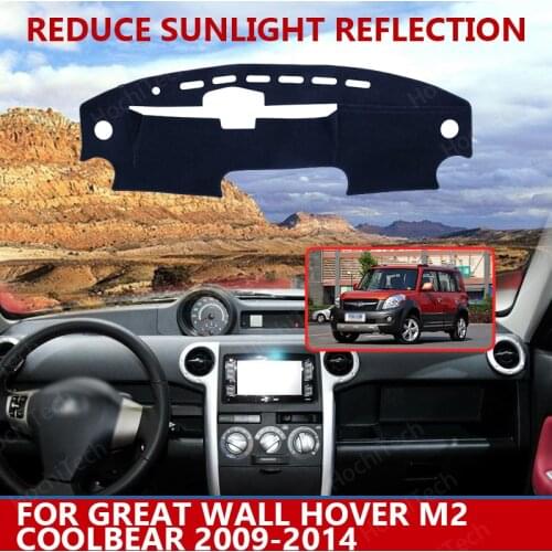 For Great Wall Hover M2 Coolbear 2009-2014 Dashmats Car-styling Accessories Dashboard Cover Pad Carpet sunshade