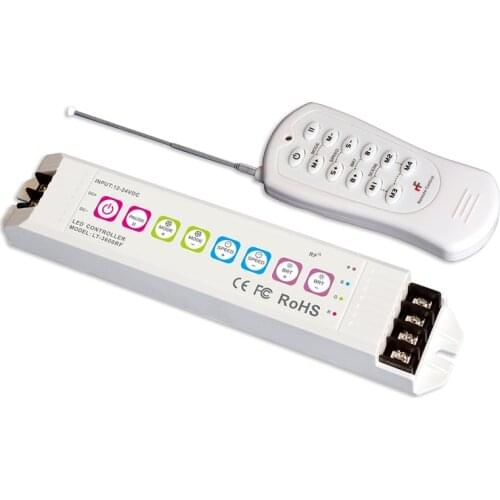 New Multi-Functional LED RGB Strip Controller;DC12-24V Input;6A*3CH Output 32 Mode 2.4G RF Wireless Remote Controller LT-3600RF