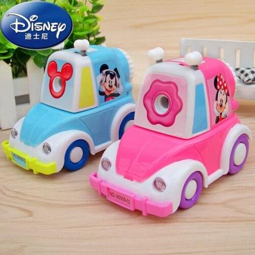 Disney car pencil sharpener cartoon hand-cranked pencil sharpener cute pencil sharpener childrens toy office learning cool gift