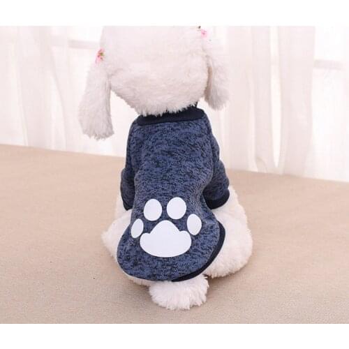 Autumn And Winter Cute Print Pet Clothes Two-legged Fleece Warm Sweater for Teddy Corgi Small Dog Cat Costume