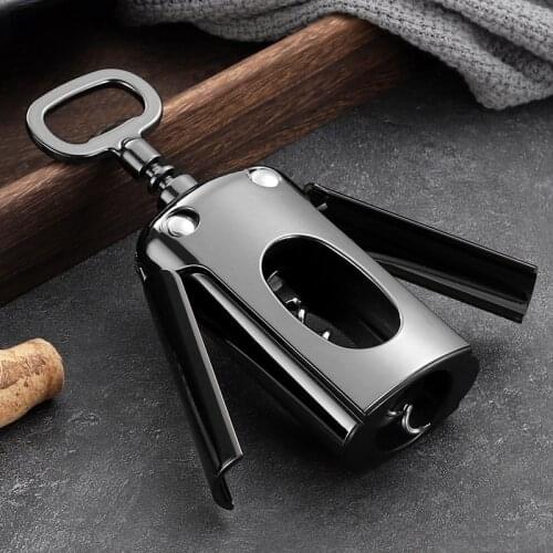 Zinc alloy wine bottle opener wine bottle opener gun black wine opener kitchen gadget