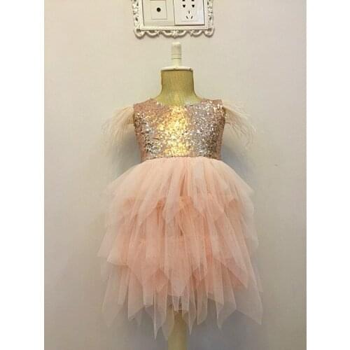 Retail 2019 NEW Girls summer sequins TUTU dress , princess dress , christmas dress girl , girls dresses,DD01