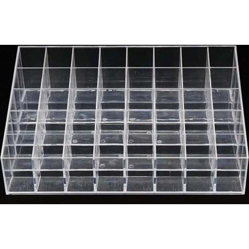 40 Bar Transparent Makeup Box Lipstick Display Stand Pickup Box Make Up Organizer Box Brush Holder Makeup Palette Organizer